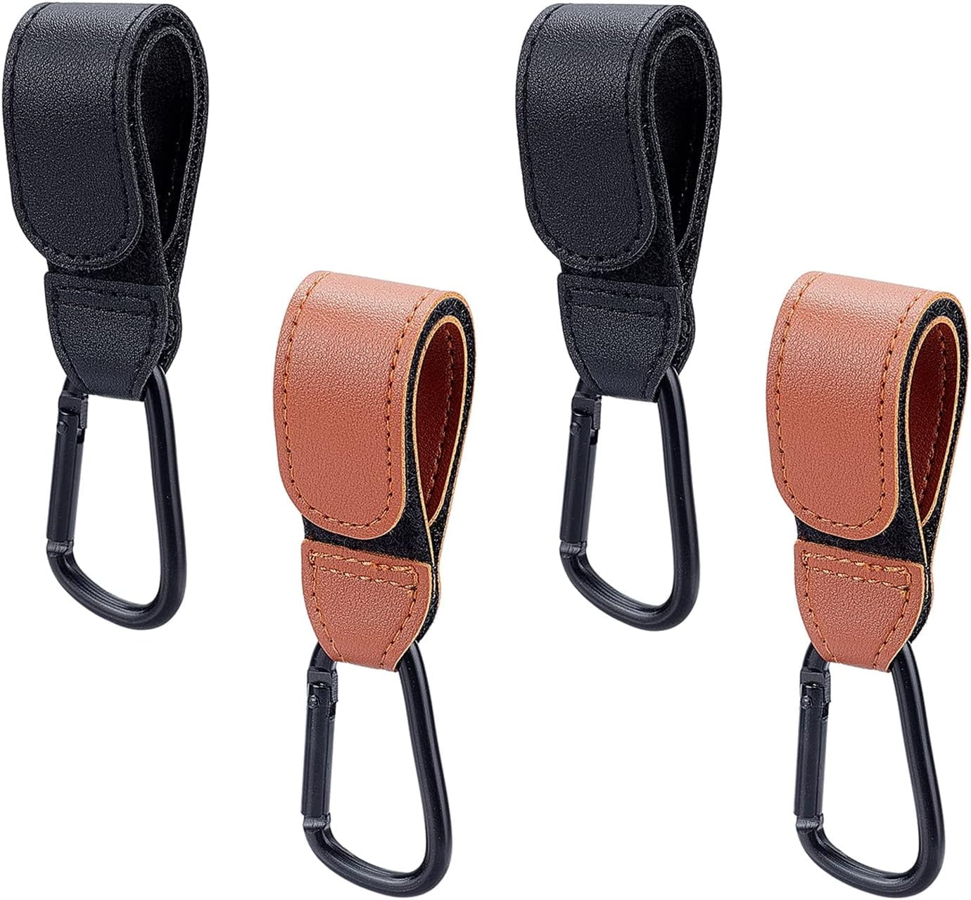 4 Pack Stroller Hooks Clip for Hanging Bags Portable Secure Hold ...