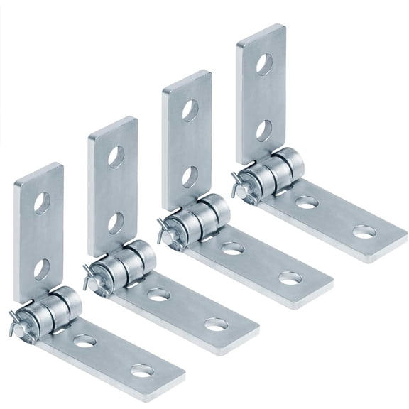4 Pack Strut Hinges for 1-5/8" Strut Channel,Adjustable Angle Bracket | 8" L x 1-5/8"W,1/4" Thick