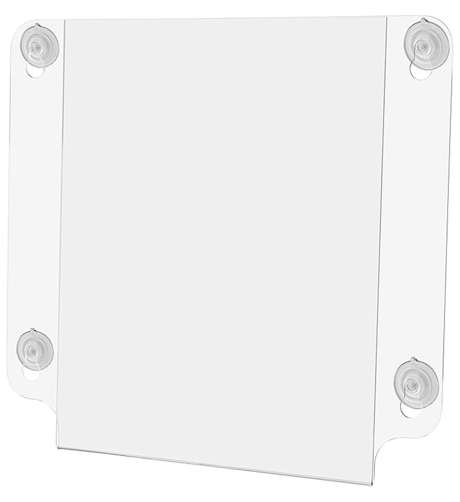 4 Pack Suction Cup Sign Holders - Clear Acrylic Frames For 8.5x11 Signs On Windows & Glass