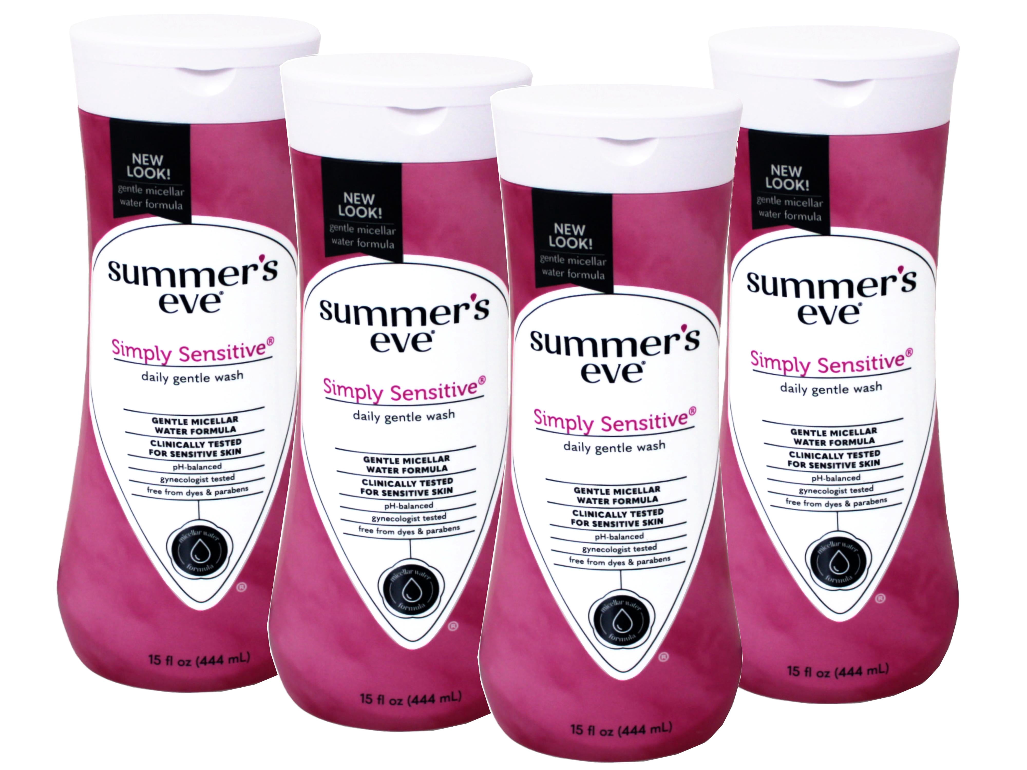 Summer's Eve 4 Pack - Feminine Wash for Sensitive Skin, Island Splash