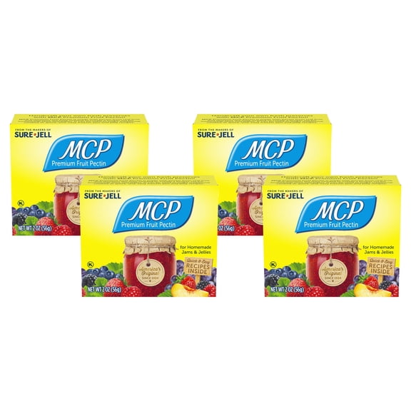 (4-Pack) Sure Jell MCP Premium Fruit Pectin box, 2 oz