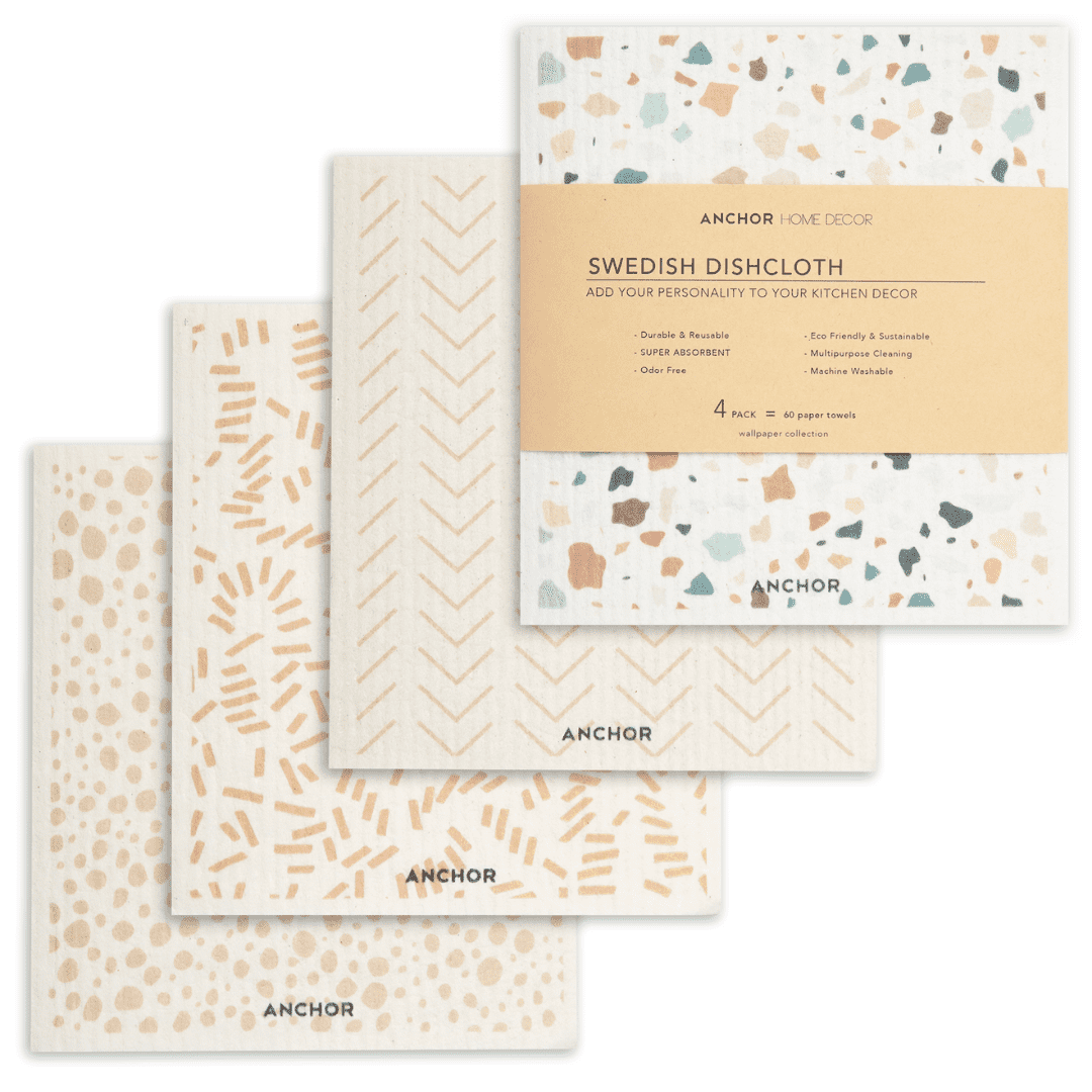 4 Pack Swedish Dishcloths