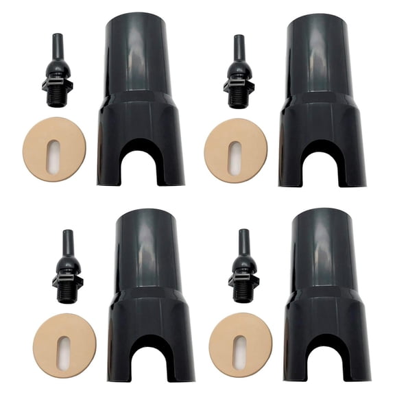 4 Pack Swimming Pool Spa Fountain Deck Jet Stream Sprayer Water Feature ARC Waterfall In Ground Outdoor Patio with Tan