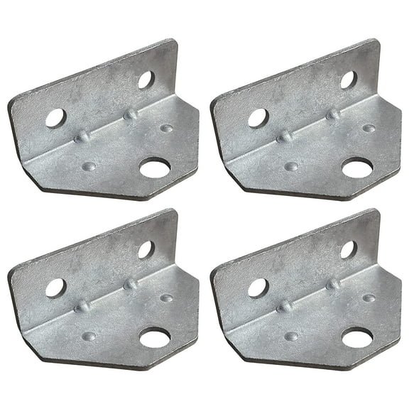 4 Pack Swivel Top Angle Bracket Bolster Bunk Board Adjustable for Boat Pontoon Trailer (4)