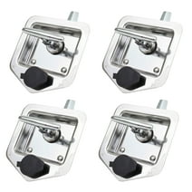 (4 Pack) T-handle Tool Box Lock Rv Door Latch with Two Keys Stainless Steel Polished NOT KEYED ALIKE