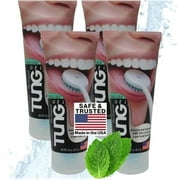 Tung Tongue Gel - Fresh Mint Tongue Cleaning Paste - Bad Breath and Halitosis - Mouth Odor Eliminator - Use with Tongue Brushes & Scrapers - Made in America (4 Pack)