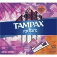 thumbnail image 1 of 4 Pack - Tampax Radiant Plastic Tampons, Super plus Absorbency, Unscented, 28 Count (Packaging May Vary), 1 of 1