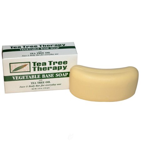 (4 Pack) Tea Tree Therapy Inc Tea Tree Vegetable Based Bar Soap 3.9 Ounce