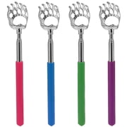 Telescoping Back Scratcher, Yeebline 4-Pack Extendable Portable Bear Claws Metal Back Scratchers, Telescopic Back Massager with Rubber Handles
