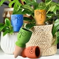 thumbnail image 1 of 4 Pack Terracotta Watering Spikes, Eco-Friendly Indoor/Outdoor Automatic Plant Hydration System, Delightful Slow Release Watering for Time-Saving Care, 1 of 7