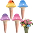thumbnail image 1 of 4 Pack Terracotta Watering Spikes, Vacation Self-Watering Planters Devices, Continuous Moisture with Slow Release Watering System Mushroom Shape, 1 of 7