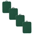 thumbnail image 1 of 4-Pack Terry Potholders & Hot Pads, Cotton Pot Holders Heat Resistant, Durable & Machine Washable Kitchen Essentials, Large Coasters Hot Pads Pot Holders for Cooking and Baking(Green,9x7"), 1 of 9