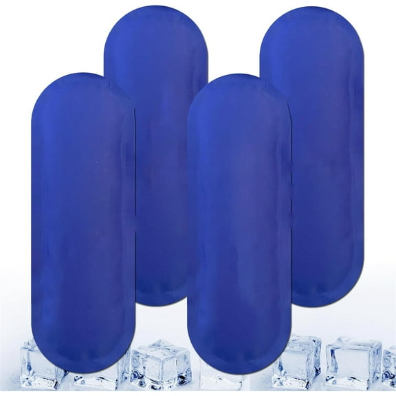 4 Pack Therapy Insulin Gel Pack - Portable Ice Gel Cold Compress ice Bar - GIXUSIL Reusable Comfortable Soft Touch Portable Ice Bag for Diabetic Supplies