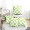 4 Pack Throw Pillow Covers Cucumber slices green Breathable Pillow