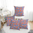 4 Pack Throw Pillow Covers Cute Orange Fruit Breathable Pillow Cases