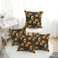 4 Pack Throw Pillow Covers Halloween Skull Breathable Pillow Cases