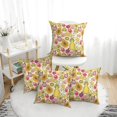4 Pack Throw Pillow Covers cute fruits Breathable Pillow Cases