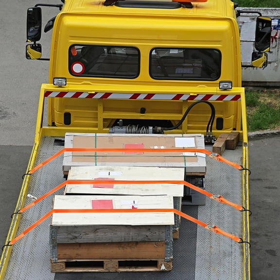 4 Pack Tie-Down Cam Straps, 1"x 20' Polyester Cambuckle Tie Down Strap Pull Ratchet Strap, 1000lbs Capacity Cargo Lashing Securing Straps with Metal Cam Buckle & S Hooks for Truck, Mower, ATVs