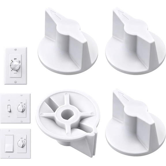 4 Pack Timer Switch Knob Replacement Wound Compatible for 146MT574 Timer Knob, FD Series Spring Wound Timer