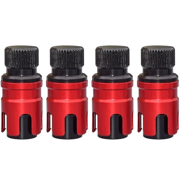 4 Pack Tire Pressure Adjustment Valve Quick Deflation Tool for SUV ATV Truck, Metal Blow-Off Valve Enhances Traction on Soft Sand Mud Trails, for Air Release System for Off-Road