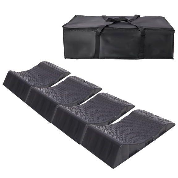 4 Pack Tire Saver Ramps,Car Tire Wheel Ramps,Anti-Slip Hard Plastic Design,With Carry Bag