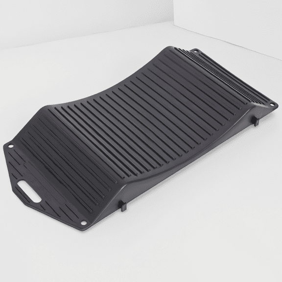 4-Pack Tire Saver Ramps, Hard Plastic Anti-Slip Wheel Protector Ramps for Long-Term Vehicle Storage, Black