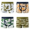thumbnail image 1 of 4 Pack Toddler Little Boys Casual Boxers Briefs Panties Kids Cotton Underwear Undies, Size 1-10 Years, 1 of 7