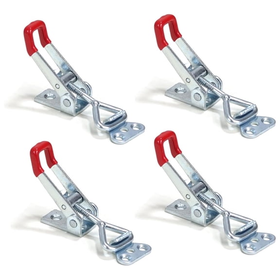 4 Pack Toggle Latch 304 Stainless Steel Adjustable Toggle Clamp Quickly Heavy Duty Pull Hasp Latches for Smoker Cabinet Tool Box Case Trunk Door