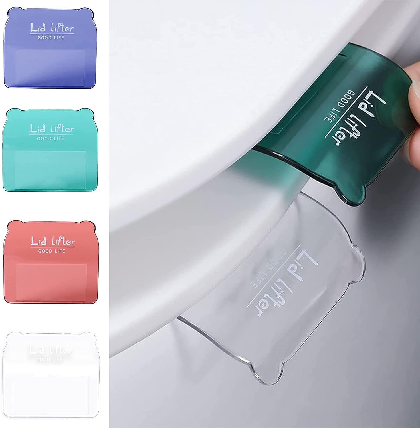4 Pack Toilet Seat Lifter Opener, Avoid Touching Toilet Cover Handle ...
