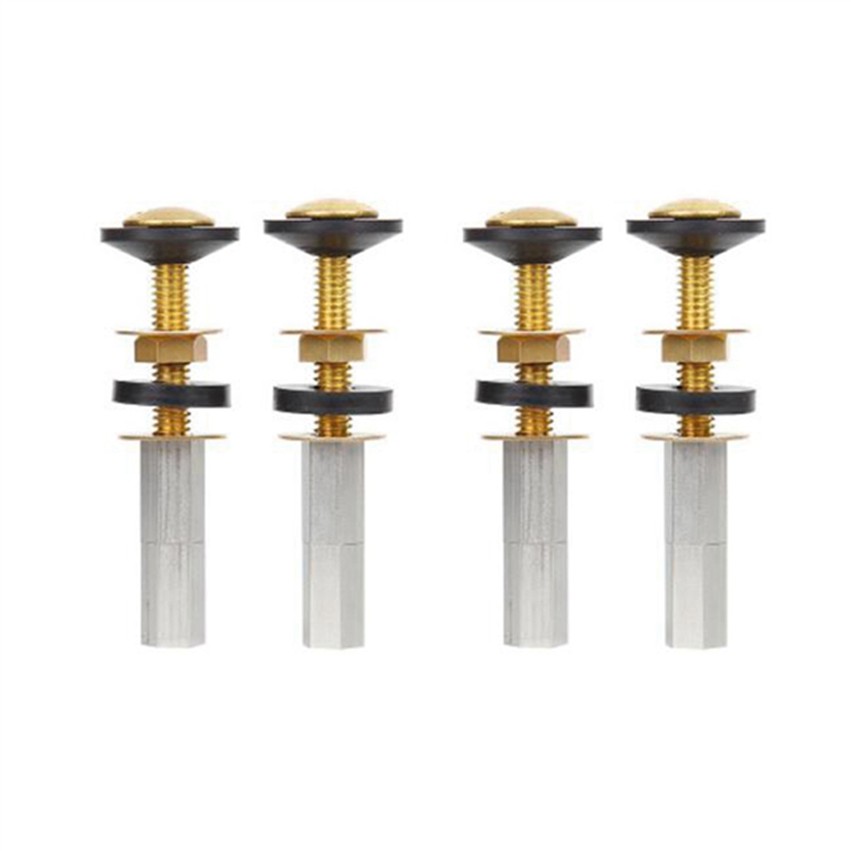 4 Pack Toilet Tank to Bowl Bolt Kits,Bolts Toilet Bolts for Tank Brass