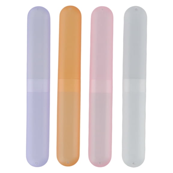 4 Pack Toothbrush Case Travel Toothbrush Holder Portable Toothbrush Case