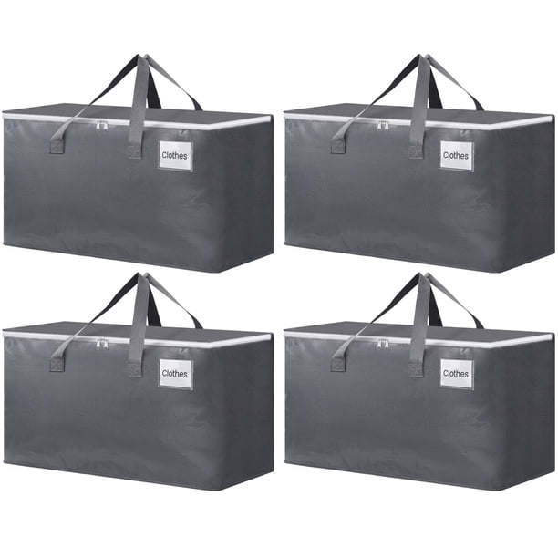 AIKERLP Heavy Duty Storage Totes for Moving and Packing, Large
