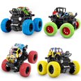 thumbnail image 1 of 4 Pack Toy Cars for 1 2 3 Year Old Boys, Monster Trucks for Toddlers, Pull Back Toy Cars Friction Powered Cars Vehicle Play Set Birthday Gift for 1 Year Old Boy, 1 of 7