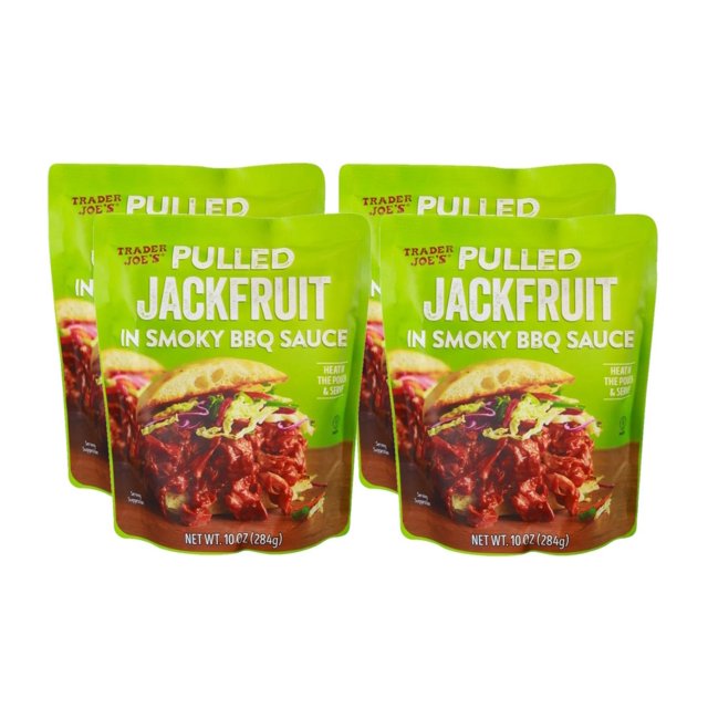 4 Pack Trader Joe's Pulled Jackfruit in Smoky BBQ Sauce, 10 Oz
