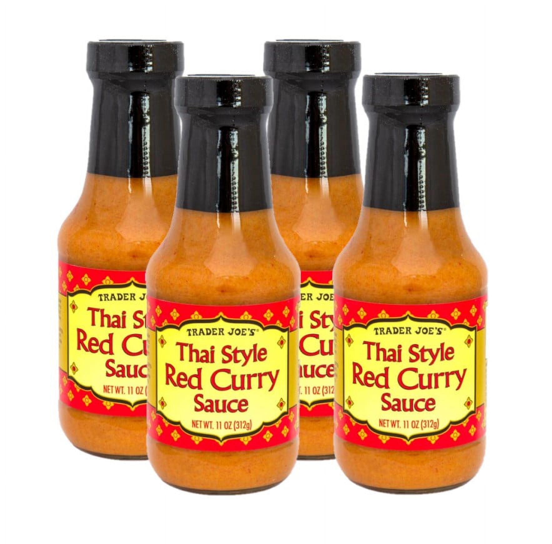 4 Pack Trader Joe's Thai Style Red Curry Sauce, 11 Oz