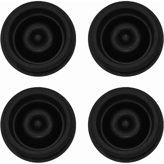 4 Pack Trailer Hub Cap Rubber Plugs, Fits 1.98 Inch Trailer Hub Dust Caps, Rubber Grease Plug for Most 2000 to 3500 Pound Dexter EZ Lube Trailer Camper Axle