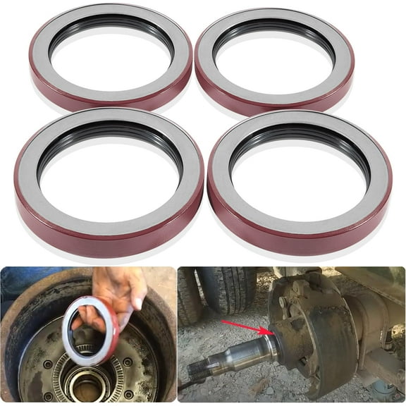（4 Pack）Trailer Hub Wheel Unitized Oil Seal Fits For Dexter 9K-10K GD Axles ID 2.875'' x OD 3.880'', Grease Seals Replacement Kit  010-051-00, 370150BGO