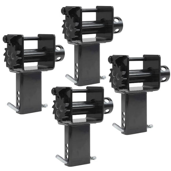 4 Pack Trailer Stake Pocket Winch, Heavy Duty Stake Pocket D Ring for Flatbed Trailer Trucks and Winches, 16200 lbs