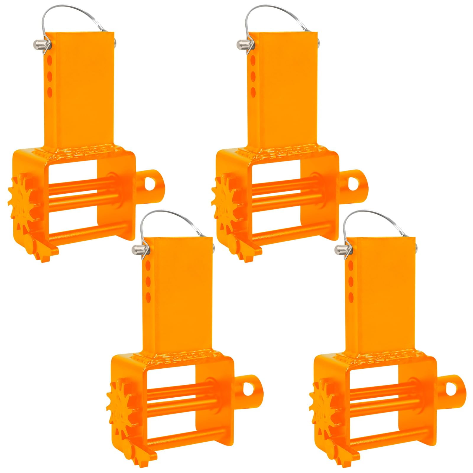 4 Pack Trailer Stake Pocket Winch, Heavy Duty Stake Pocket D Ring for Flatbed Trailer Trucks and Winches