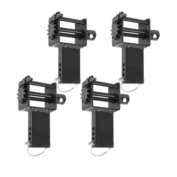 4 Pack Trailer Stake Pocket Winchs, Heavy Duty Trailer Stake D Ring for Trailer with Standard Size Winch Bar