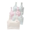 thumbnail image 1 of 4 Pack Training Bras for Girls Seamless Adjustable Breathable Padded Preteen Girl Clothes Fit for 10-16 Years Teen, 1 of 4