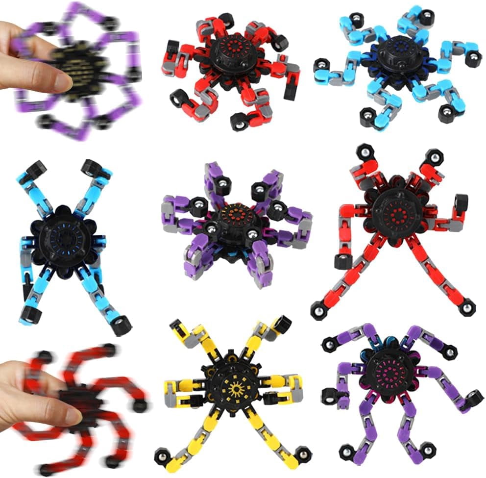 4 Pack Transformable Fidget Spinner Fidget Toys Set, Fidget Spinner ...