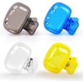 thumbnail image 1 of 4 Pack Travel Toothbrush Head Covers Portable Toothbrush Protector Cap Brush Pod Case Protective Plastic Clip for Household Travel, Camping, Bathroom, School, Business, 1 of 16