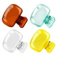 thumbnail image 1 of 4 Pack Travel Toothbrush Head Covers Toothbrush Protector Cap Brush Pod Case Protective Portable Plastic Clip for Household Travel, School, Bathroom, Camping, Business, 1 of 4