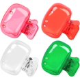 thumbnail image 1 of 4 Pack Travel Toothbrush Head Covers Toothbrush Protector Cap Brush Pod Case Protective Portable Plastic Clip for Household Travel, Business, Bathroom, School, Camping, 1 of 16
