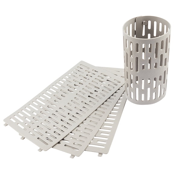 4 Pack Tree Guard Grey Plant Tree Trunk Protector Nursery Mesh Tree Bark Protector Plastic Tree Trunk Bark Plant Protectors