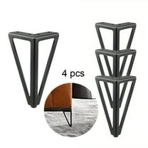 4 Pack Triangular Metal Furniture Legs,6 Inch Height Replacement Feet for Sofa,Bed,Cabinet,Coffee Table