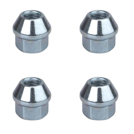 (4 Pack) Tusk Factory Style Tapered Chrome Lug Nut 10Mm X 1.25Mm Thread Pitch W/ 17Mm Head for Yamaha Yfz 450R Se 2022-2025