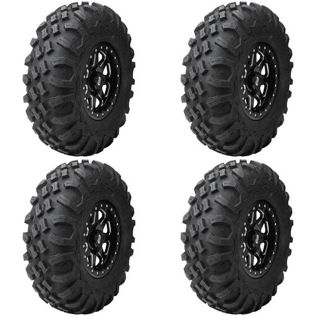 (4 Pack) Tusk Megabite Radial Tire 27x11-14 For HONDA Rancher 420 4x4 ES 2014-2022