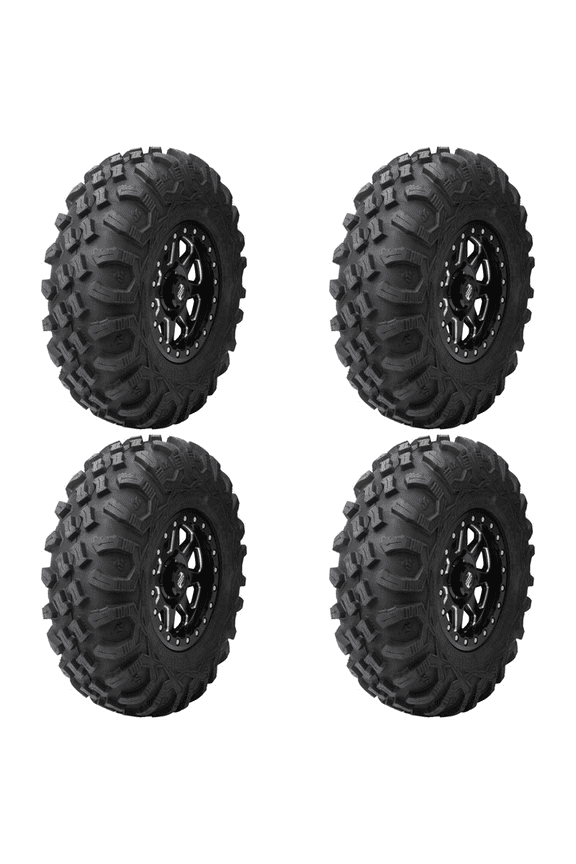 (4 Pack) Tusk Megabite Radial Tire 27x11-14 For YAMAHA Wolverine X4 XT-R 2020-2021